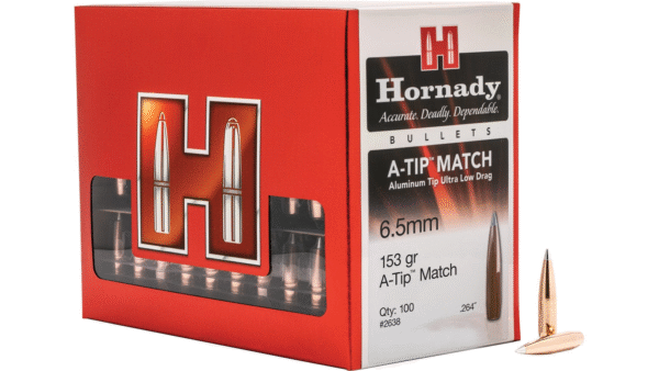 Hornady A-Tip Match Reloading Bullet .264 153-Grain 100-Count Hornady A-Tip Match Reloading Bullet .264 153-Grain 100-Count
