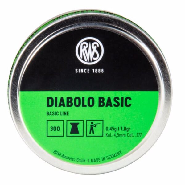 0006853_rws-diabolo-177-airgun-pellet-300-count.jpg RWS .177 Diabolo Basic Pellet
