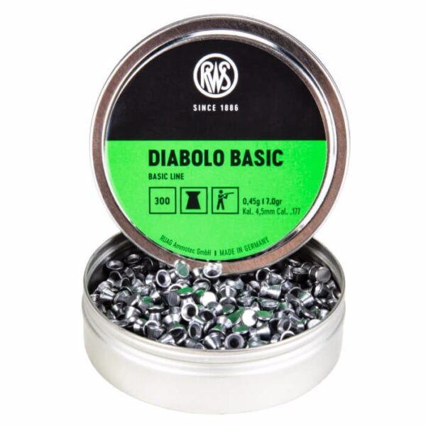 0006854_rws-diabolo-177-airgun-pellet-300-count.jpg RWS .177 Diabolo Basic Pellet