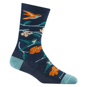 6121_Midnight.png Darn Hiker Birds of a Feather Crew Lightweight Lifestyle Socks - Womens