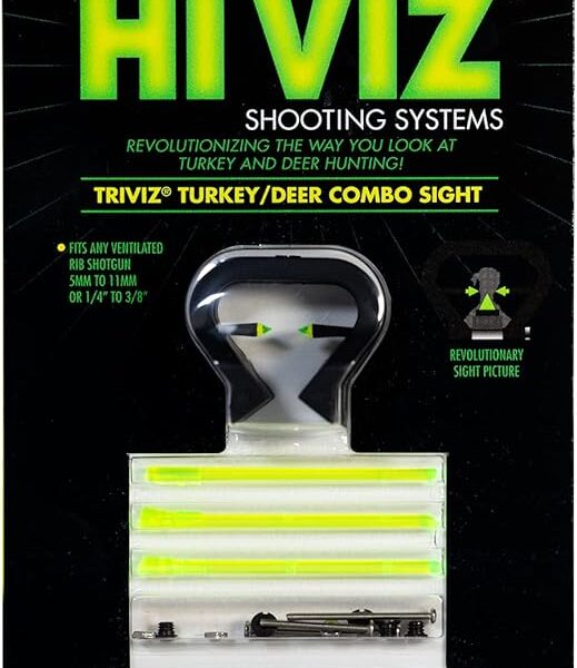 71-QIV3n6iS._AC_SY879.jpg HIVIZ® TriViz Fiber Optic Turkey/Deer Sight Set
