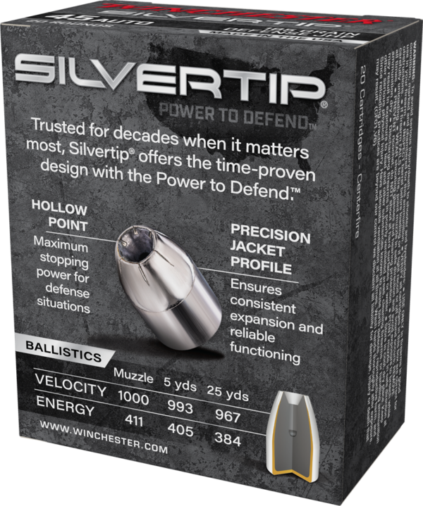 Winchester Silver Tip .45Auto / 185Gr